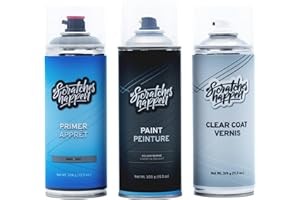 ScratchesHappen Exact-Match Spray Paint - Lake Silver/Light Silver Metallic (LY7W/5B) for Audi - Preferred (Paint + Clear Coa