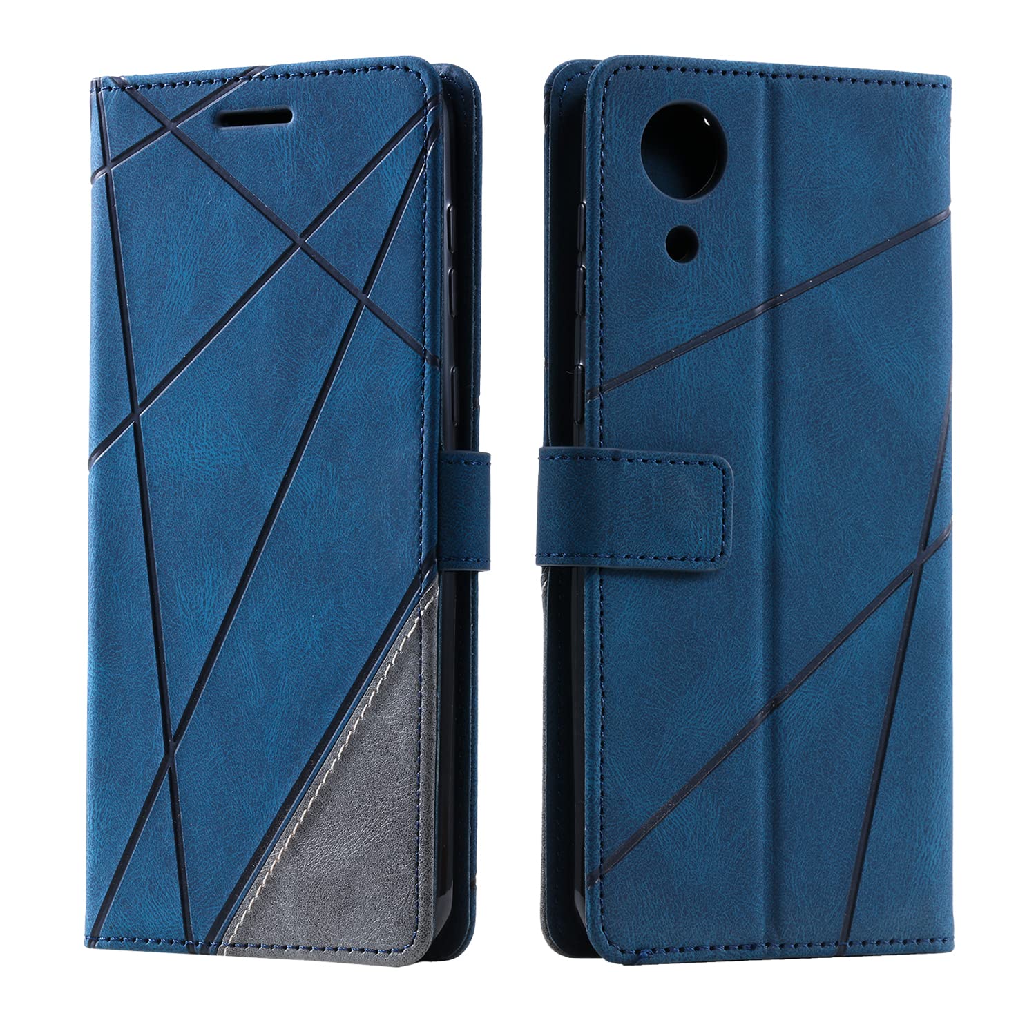 SONWO Case for Galaxy A03 Core, Premium Leather Flip Wallet Case Magnetic Closure Card Slots kickstand Phone Case for Galaxy A03 Core, Blue