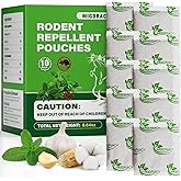 10Pcs Mouse Repellent Pouches, Peppermint Oil to Repel Mice and Rats, Indoor & Outdoor Use, Use at Home, RVs, Cars, Family & Pet Safe