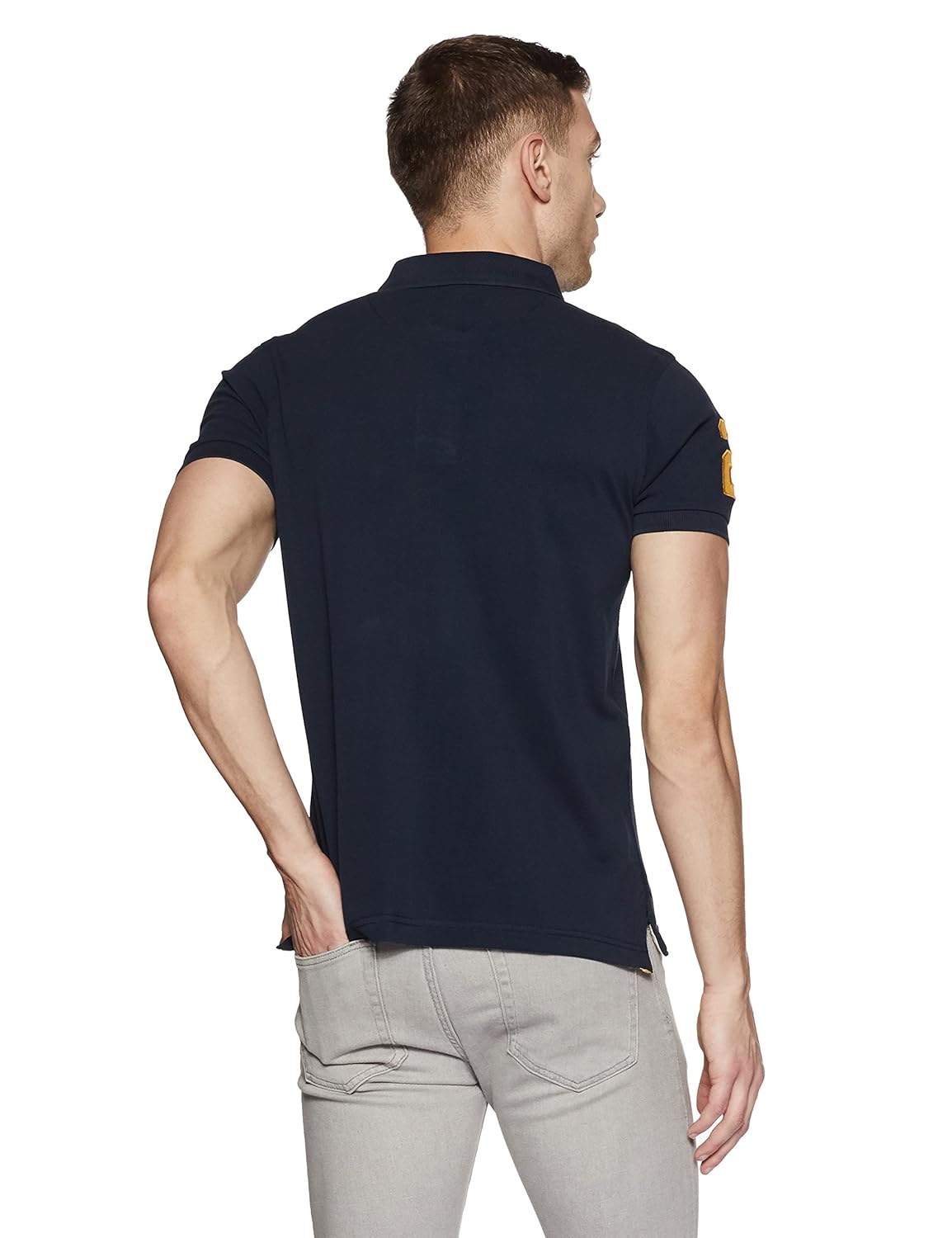 us polo association men's solid regular fit polo