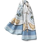 100% Mulberry Silk Scarf for Women for Neck, Large Bandana Square Satin Head Scarf for Hair 35"x35"