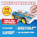 Bladez Hot Wheels Rodger Dodger Make Your Own Craft Set with Pull Back Motors view 4