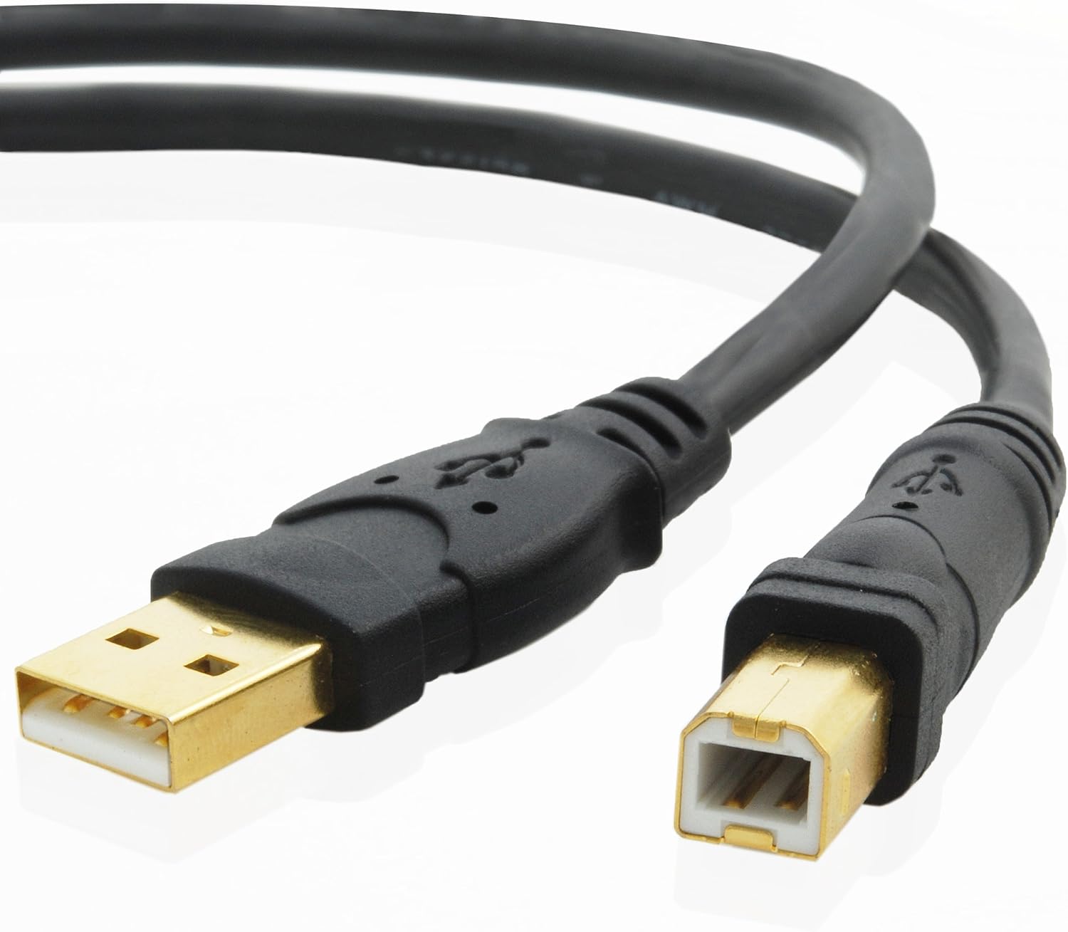 Mediabridge USB 2.0 - A Male to B Male Cable (10 Feet) - High-Speed with Gold-Plated Connectors - Black - (Part# 30-001-10B): Computers & Accessories