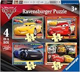 Ravensburger Disney Pixar Cars 4-in-a-Box Jigsaw Puzzles 12 16 20 24 Pieces view 1