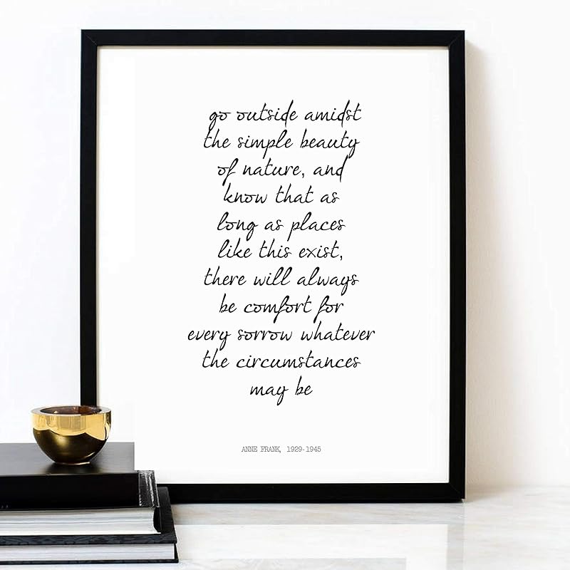 "Go Outside", ANNE FRANK POEM, Inspirational