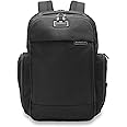 Briggs & Riley Traveler Backpack - Carry On Travel Backpack for Women & Men, Personal Item Travel Bag, Lightweight & Durable, Padded Straps, Fits up to 15" Laptop - Baseline Collection, Black