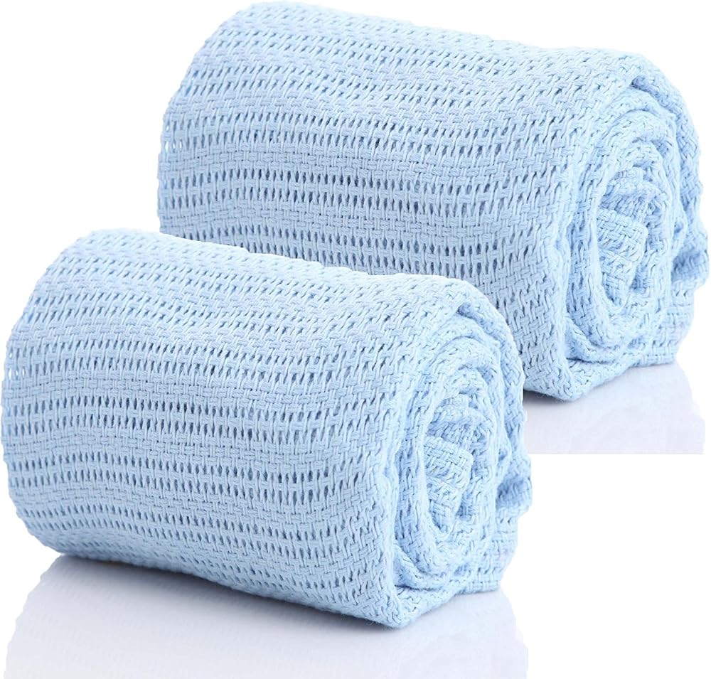 RSW Dudu N Girlie Pure Cotton Cellular Baby Blanket 70 x 90 cm White