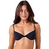 Roxy Women's Bikini Top – Underwire, Adjustable Straps, UPF 50+, Quick-Dry, Surf, Swim, Beachwear