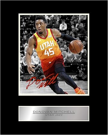 donovan mitchell signed basketball