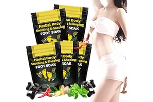BEFIVECOK 25PCS Herbal Body Detox Foot Soak Beads, Detox & Shaping Cleansing for Men and Women, Daily Rebody Body Detoxingherbs Foot Soak Beads for a Relaxing and Soothing Experience (5 Pack /25 PCS)