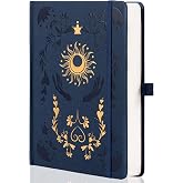 MGGAO Lined Journal Notebook for Women Men, Journals for Writing | Elastic Band, Inner Pocket, A5 Aesthetic line Notebook for Work, Travel, School, 318 Numbered Pages, 5.8&rdquo;x8.4&rdquo;