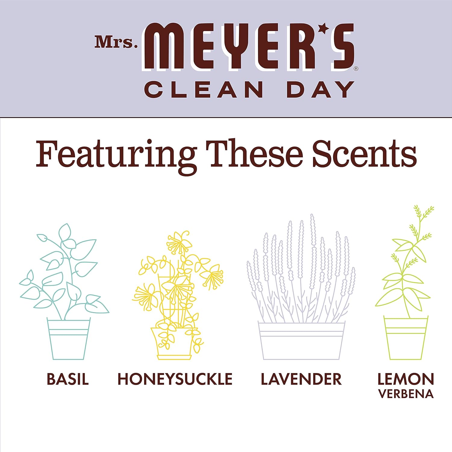 Mrs. Meyer's Clean Day Scented Soy Aromatherapy Candle, 35 Hour Burn Time, Made with Soy Wax, Lavender, 7.2 oz- Pack of 2: Health & Personal Care