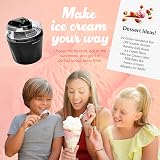 Andrew James 1.5L Ice Cream Gelato Sorbet Machine Home Black 20 Mins view 3