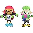 Little Buddy Set2-166061 Set of 2 Splatoon Inkling Plush, Girl Neon Pink & Boy Neon Green (Pack of 2)