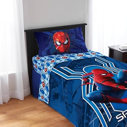 spiderman bed sheets twin