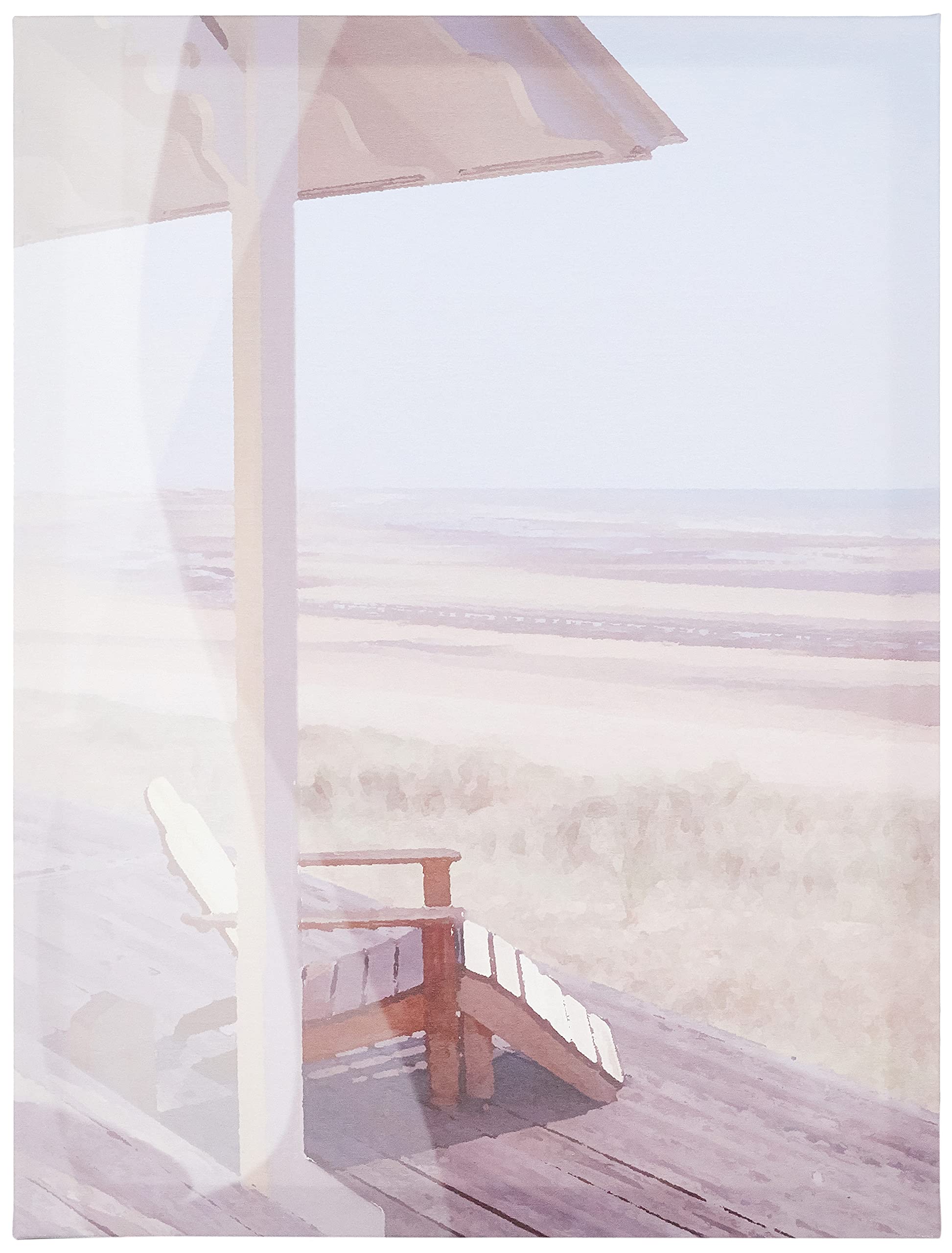 Malcolm Sanders "Hamptons I Canvas Print, Multi-Colour, 60 x 80 cm