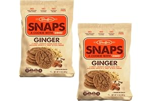 Stauffer Ginger Snaps - Pack of 2 - Smiling Sweets - Delicious Ginger Snaps that Everyone in the Family is Sure to Love - Perfect Anywhere and Anytime - Cookies