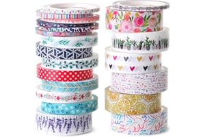 Mr. Pen- Washi Tape Set, 21 Rolls, Decorative Cute Floral Washi Tape for Bible Journaling, Bullet Journal Supplies