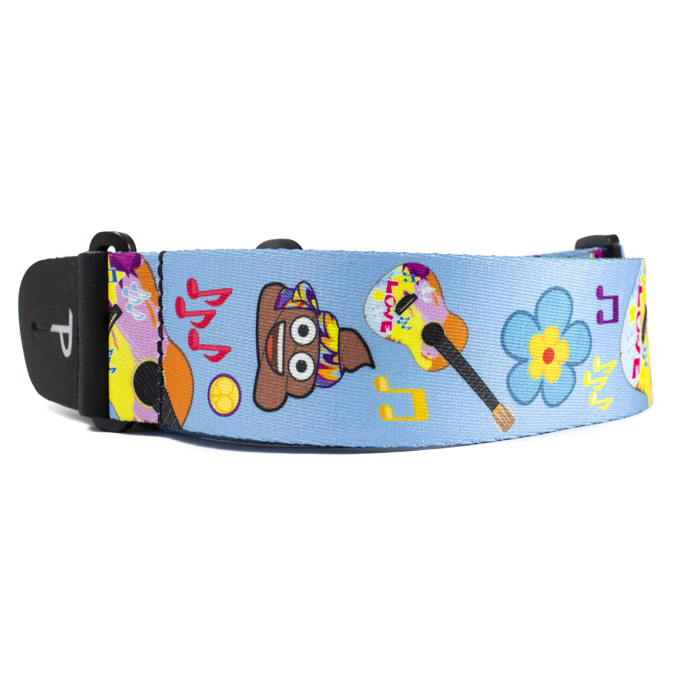 Perri's Leathers LPCPE-8252 2" Heat Transfer Emoji Guitar Strap