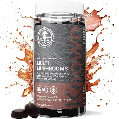 Known Multi Mushroom Gummies 60ct - Lions Mane & Immune Support - Vegan