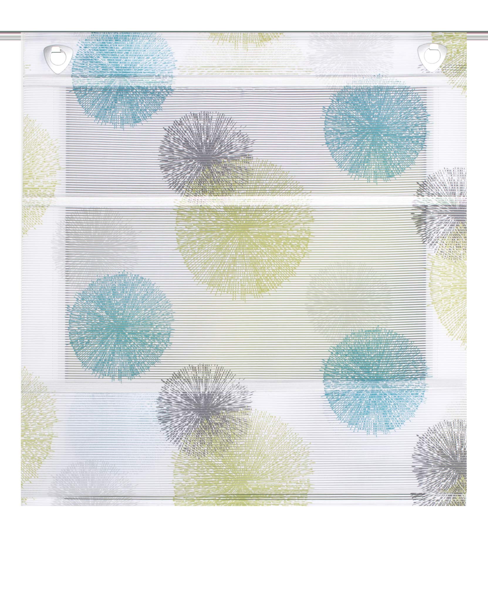 Home Fashion Magnetic Roller Bamboo Look Rawlins, Blue Green, 130 X 80 CM