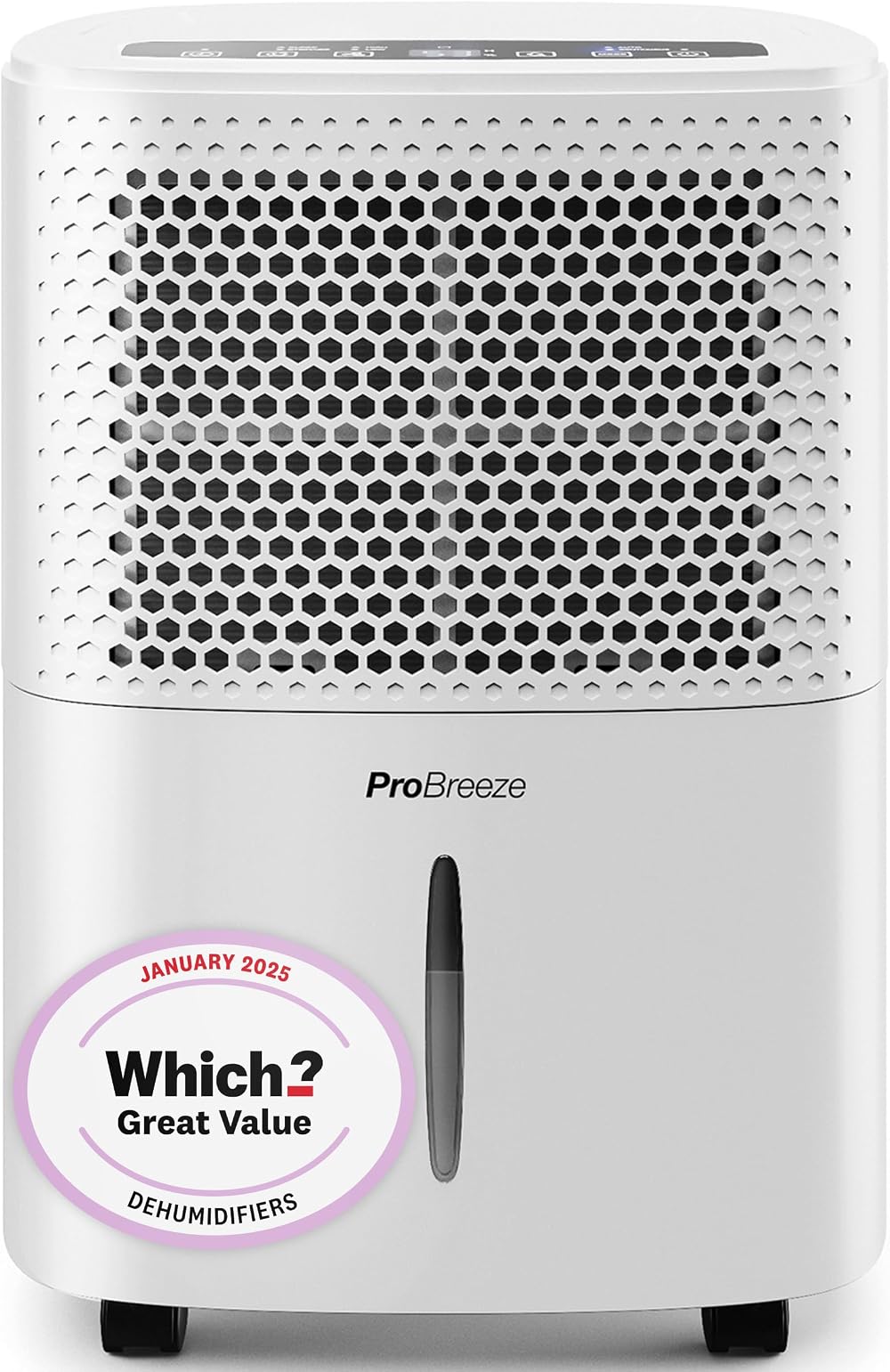 Pro Breeze 12L/Day Dehumidifier with Auto Humidity Sensor & Timer