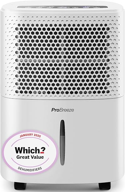 Pro Breeze 12L/Day Dehumidifier with Auto Humidity Sensor & Timer