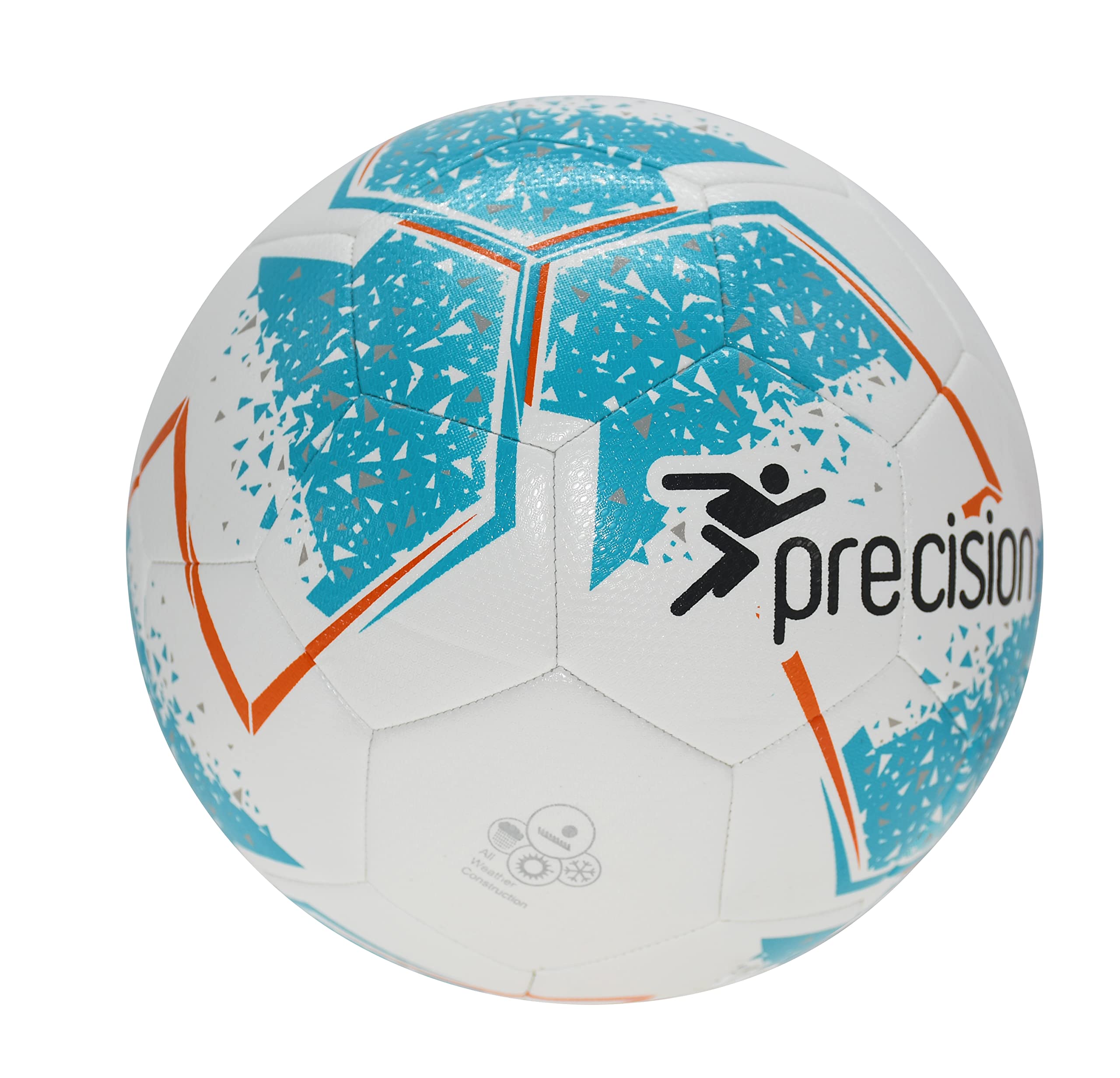 Precision Unisex's Fusion IMS Training Ball, White/Cyan/Orange/Grey, 5, a_NA