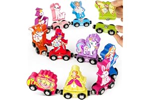 HELSORT Hersort Wooden Number Train Set for Toddlers, Magnetic Unicorn Trains Toys, Numbers Matching Game for Ages3-5, Toddler Learning Toys, Fine Motor Skills Preschool Activities Birthday Gifts for Girls