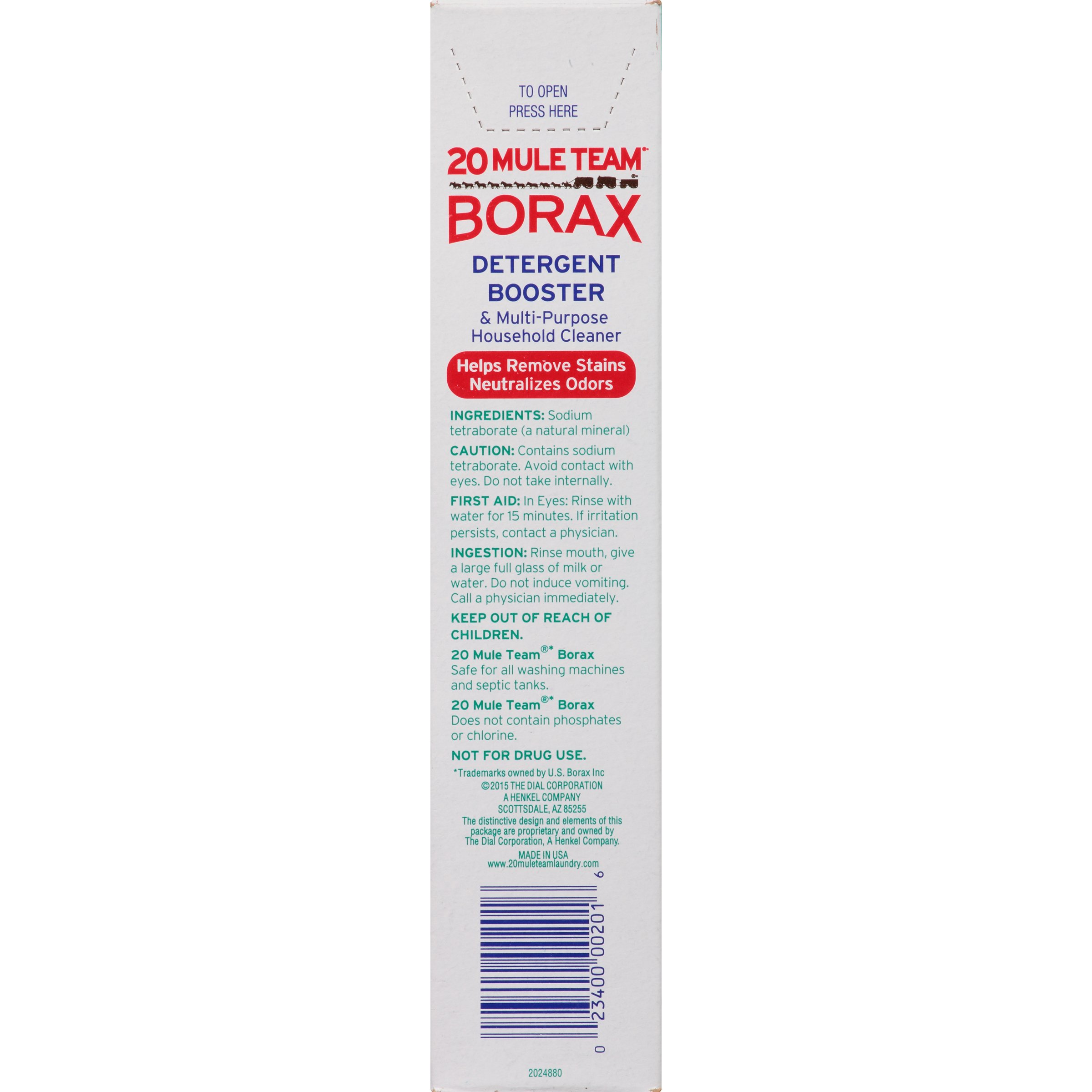20 Mule Team Borax Laundry Booster 65oz (Pack of 4) Buy Online in UAE