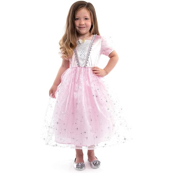 Amazon.com: Little Adventures Deluxe Pink Princess Dress Up Costume (Small  Age 1-3)