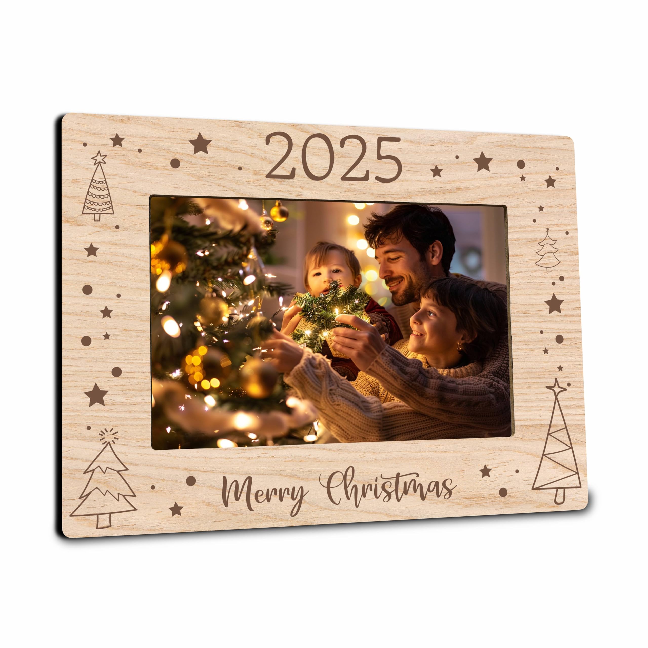 Photo 1 of ***SIMILAR PRODUCT**** Nuckxy Christmas Photo Frame - Fits 4x6 Inches Picture - Wooden Frame Decoration For Home, Office, Party - Merry Christmas Tree Decorative Keepsake - Holiday Picture Frame For Gifting - A04