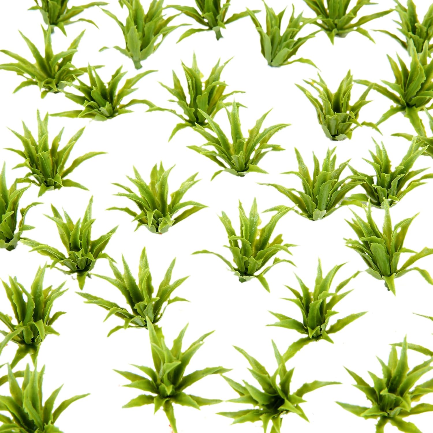 Yetaha 50pcs Green Shrubs Bush Model, Aritificial Plants, Railway Wargame Park Diorama Scenery HO 3.5cm, Architecture Model Railroad Scenery