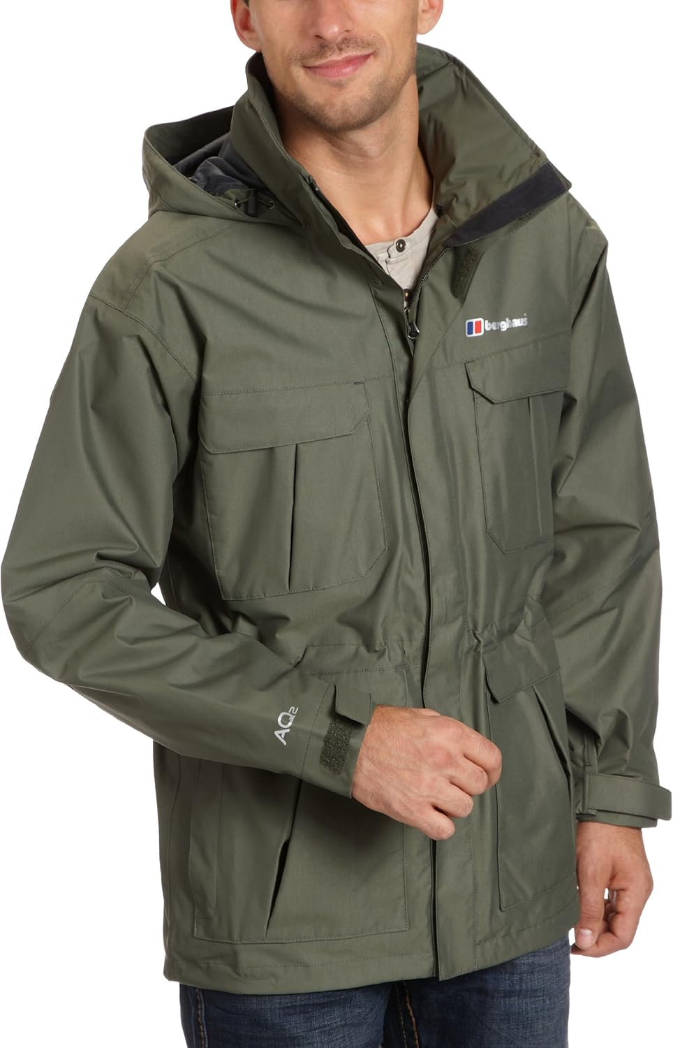 Berghaus Men's RG Parka Shell Waterproof Jacket Porter Green, Small