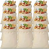 Abbylike 12 Pcs Santa Sublimation Blank Christmas Sacks with Drawstring Large Christmas Natural Cotton Heavy Duty Sack Laundry Bags for Xmas Gift Giving Sublimation Drawstring Bags 18.9 x 26.8 Inch