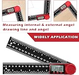 mwellewm Digital Angle Finder Ruler 200mm LCD Protractor Inclinometer view 4
