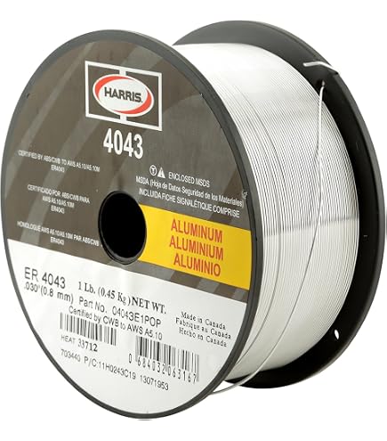 HARRIS 04043F6 4043 Aluminum MIG Welding Wire, 0.035