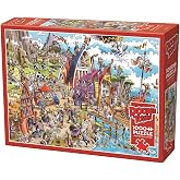 Cobble Hill 1000 Piece Puzzle - DoodleTown: Viking Village - Sample Poster Included