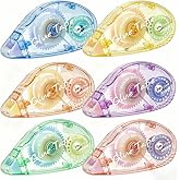 Colorful Scrapbooking Tape Glue Tape Adhesive Dots Tape | Double Sided Tape Dispenser Runner for Crafts and Arts Projects (6 Color)