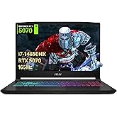 msi Katana 15.6" QHD 165Hz Gaming Laptop, Intel i7-14650HX, GeForce RTX 5070 8GB GDDR7, 32GB DDR5, 1TB SSD, 4-Zone RGB Backlit Keyboard, Wi-Fi 6E, Win 11 Pro, Black (Renewed)