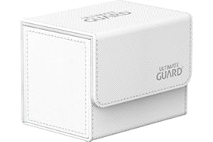 Ultimate Guard Sidewinder 80+, Deck Box for 80 Double-Sleeved TCG Cards, White, Magnetic Closure & Microfiber Inner Lining for Secure Storage