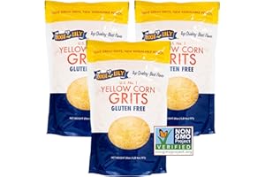 Dixie Lily Yellow Corn Grits - Enriched With Iron, Niacin, Thiamine, Riboflavin - Classic Southern Taste - Certified Non-GMO - 20oz, 3-Pack