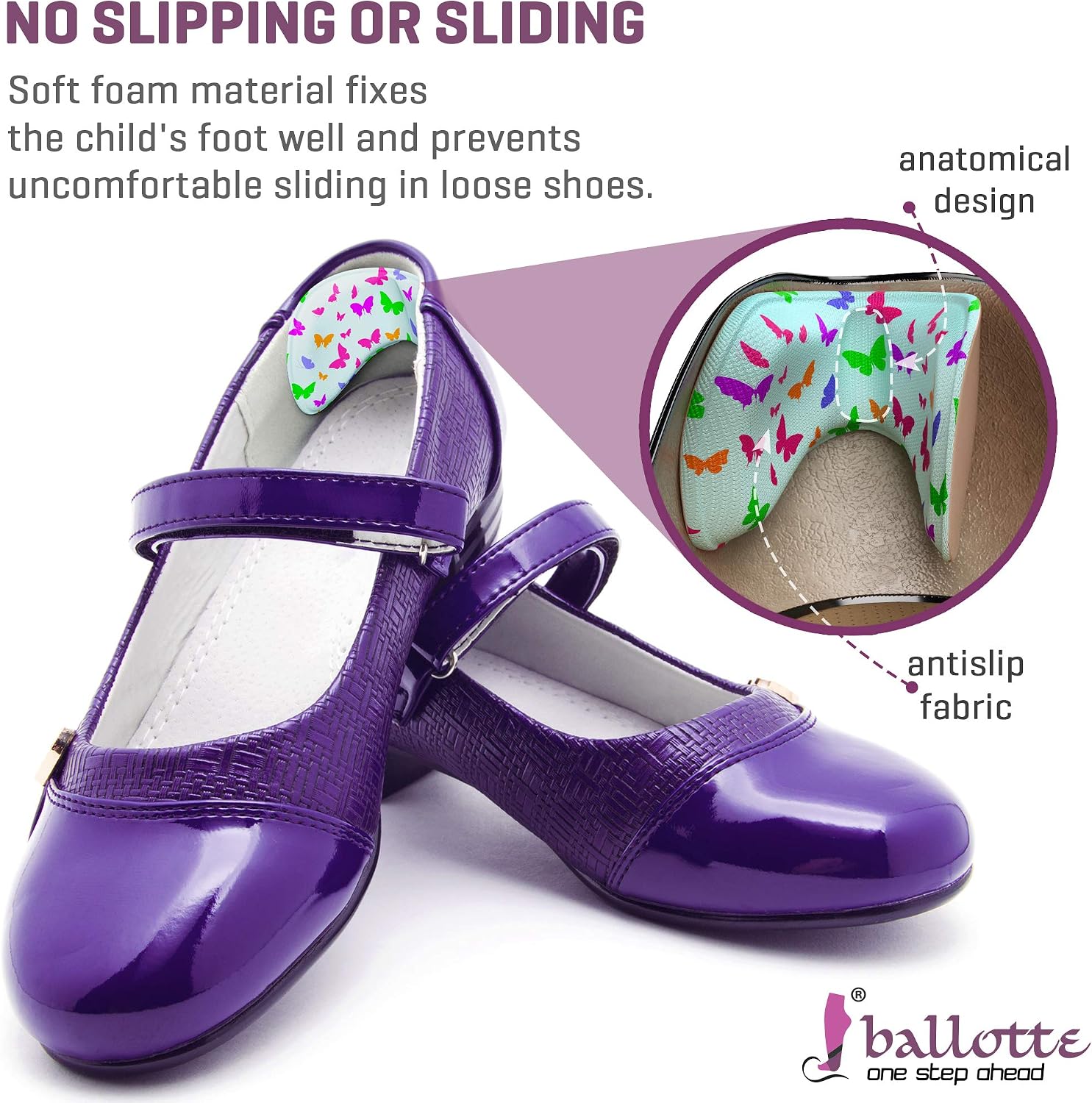 Double Gel Butterfly Heel Grips, Invisible Extra Sticky Shoe Protectors - Image 4