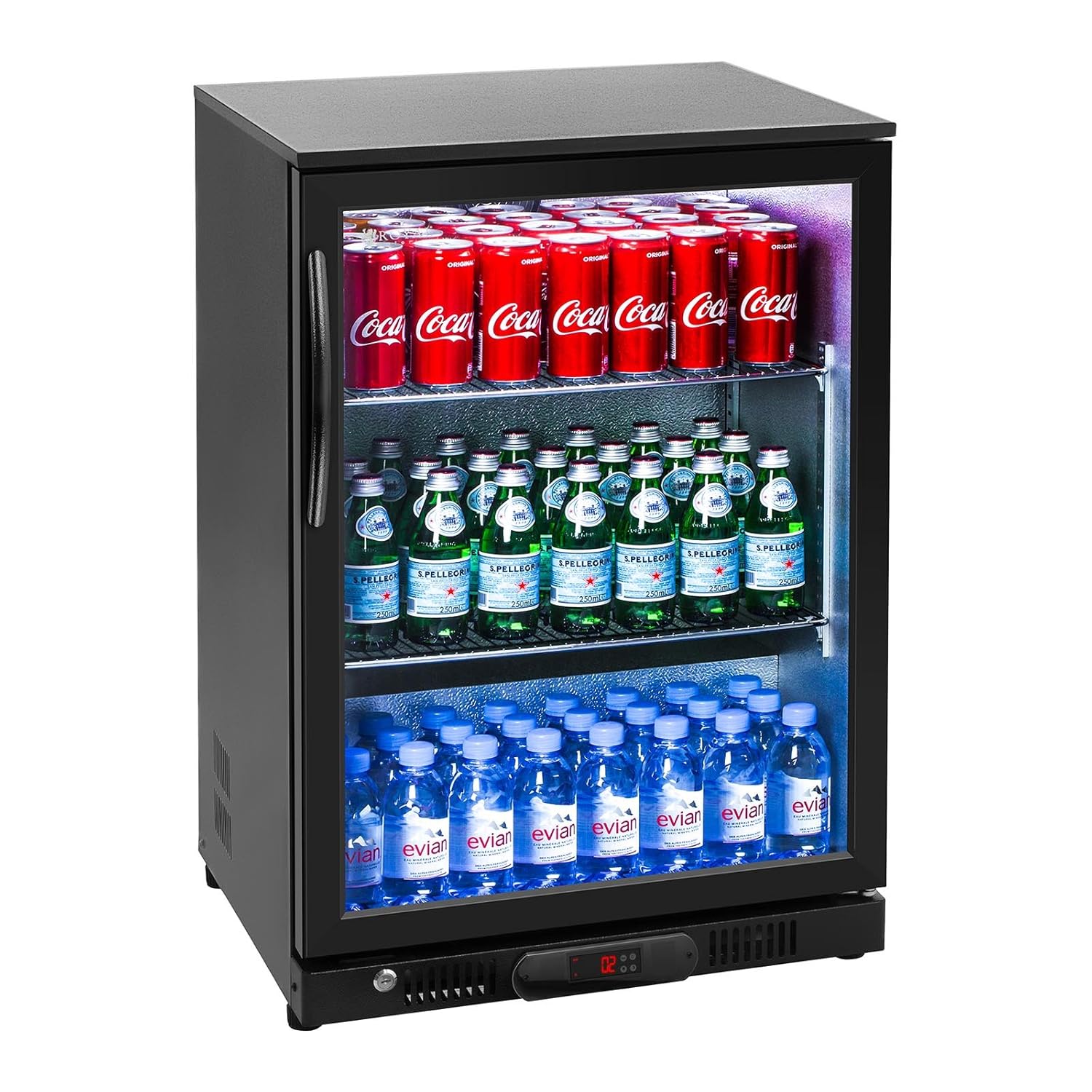 Royal Catering RCGK-138C Nevera Expositora Frigorifico Minibar ...
