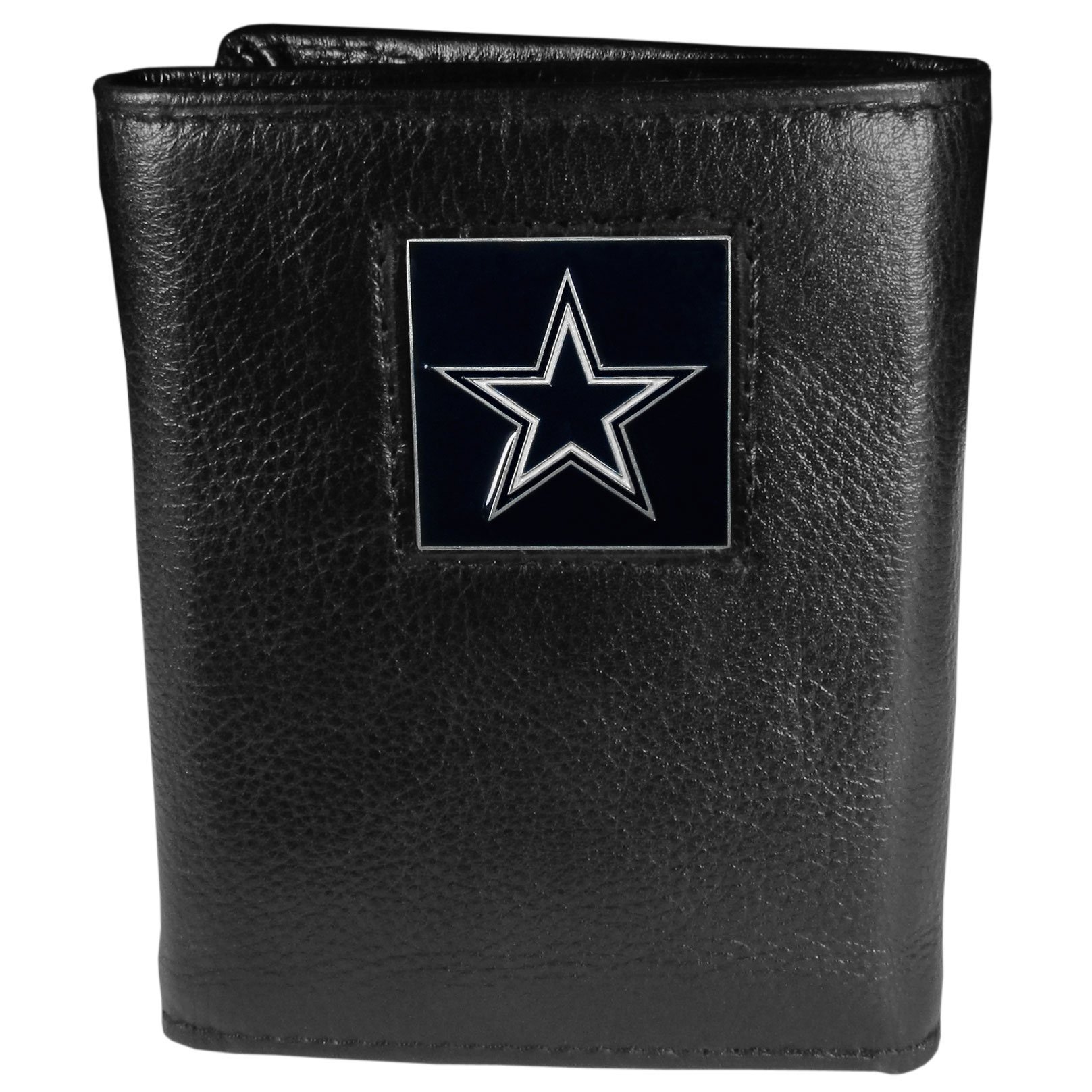Siskiyou Sports NFL Mens Dallas Cowboys Deluxe Leather Tri-fold Wallet One Size Black