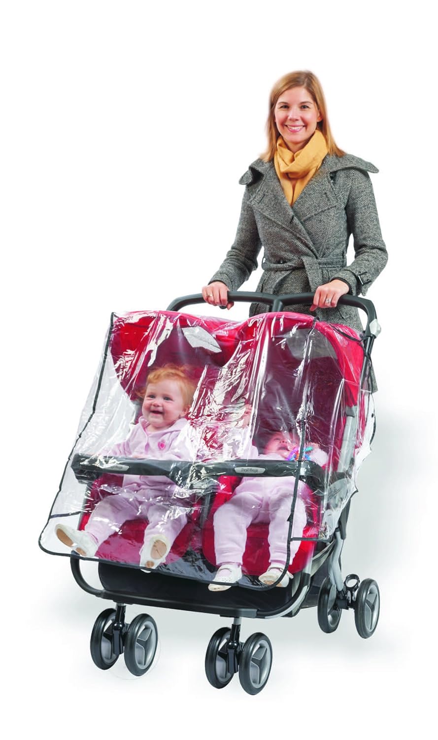 side by side double stroller rain cover