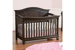 Baby Cache Glendale 4 in 1 Convertible Crib, Charcoal Brown