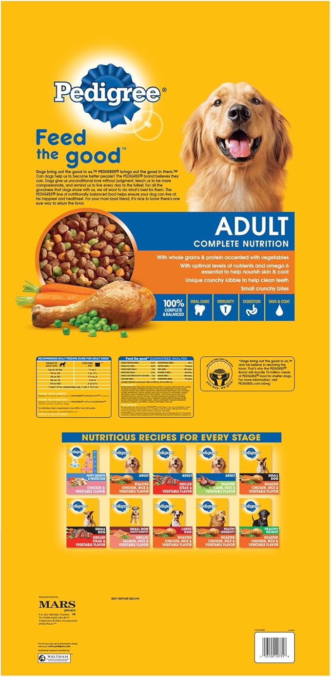 pedigree dog food 55 lbs