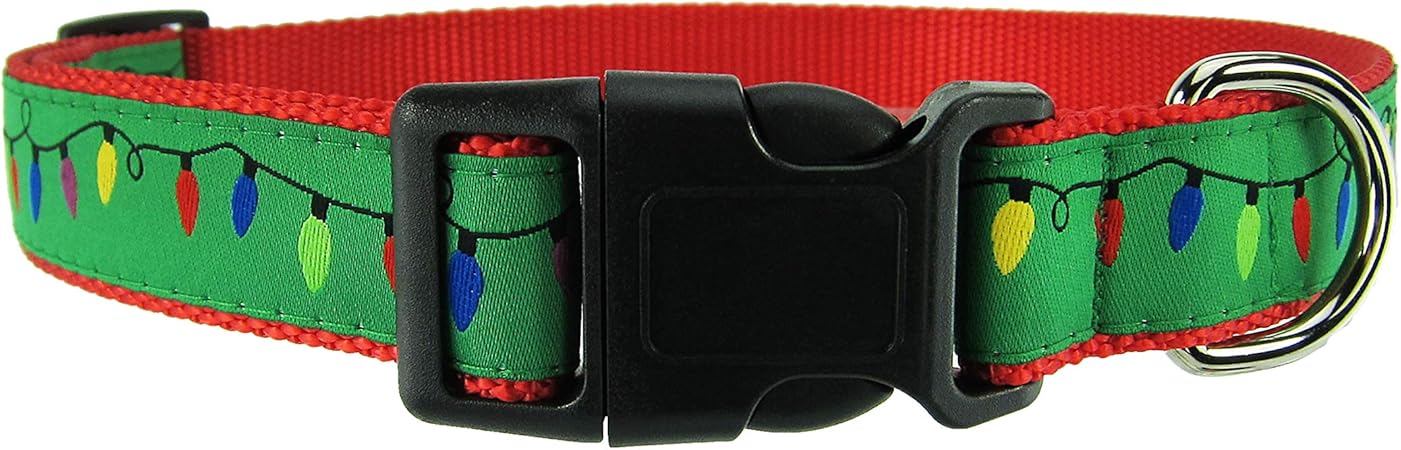 dog collar with christmas lights