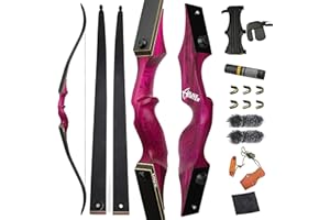 ZSHJGJR 60” Black Hunter Original Recurve Bow for Adults American Hunting Longbow Archery Bow 20-60lbs Right Handed for Archery Hunting Shooting Practice